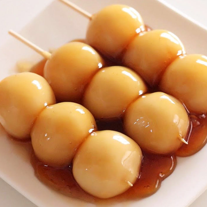 Wagashi (Traditional Japanese Confectionery) Series - Mitarashi Dango Hair Clip