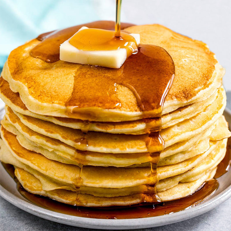 Western Dessert - Fluffy Japanese Soufflé Pancakes with Butter and Syrup Knickknack