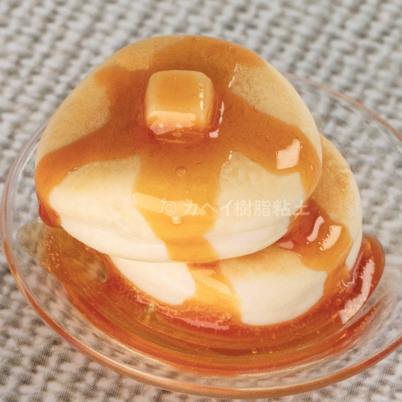 Western Dessert - Fluffy Japanese Soufflé Pancakes with Butter and Syrup Knickknack