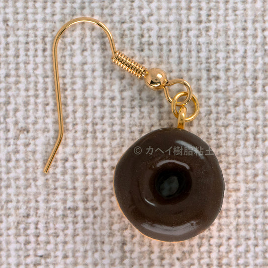 Miniature Bakery - Chocolate Doughnut Earring