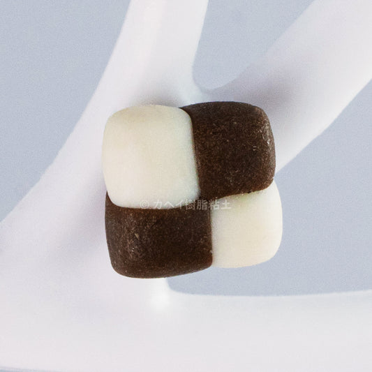 Confectionery - Checkerboard Chocolate Earring