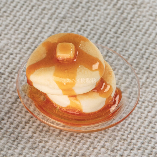 Western Dessert - Fluffy Japanese Soufflé Pancakes with Butter and Syrup Knickknack